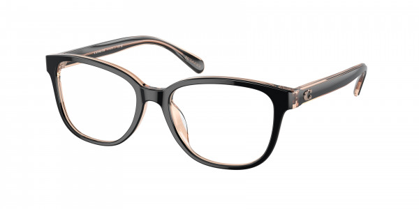 Coach HC6224U Eyeglasses, 5781 BLACK / TRANSPARENT BLUSH (BLACK)