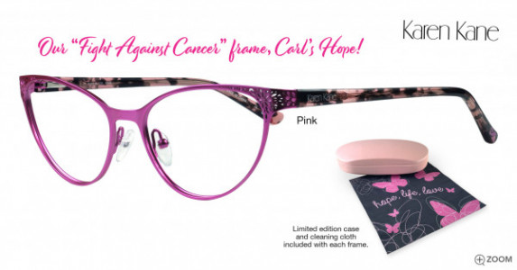 Karen Kane Carl&#8217;s Hope Eyeglasses, Pink