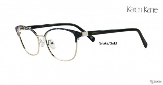 Karen Kane Foldwing Eyeglasses, Snake/Gold