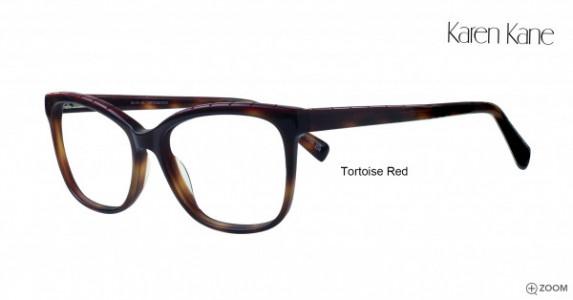 Karen Kane Cherimoya Eyeglasses, Tortoise Red