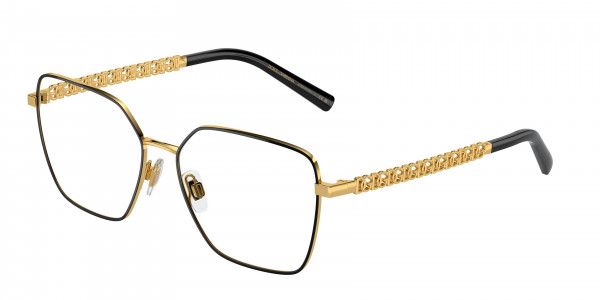Dolce & Gabbana DG1351 Eyeglasses, 1334 GOLD/BLACK (BLACK)