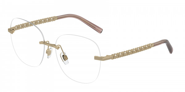 Dolce & Gabbana DG1352 Eyeglasses, 1365 LIGHT GOLD (GOLD)