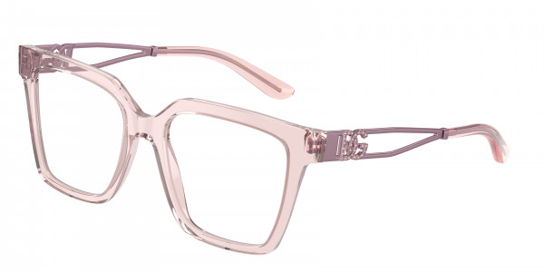 Dolce & Gabbana DG3376B Eyeglasses, 3148 TRANSPARENT ROSE (PINK)