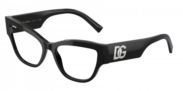 Dolce & Gabbana DG3378F Eyeglasses, 501 BLACK