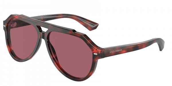 Dolce & Gabbana DG4452 Sunglasses, 335869 RED HAVANA DARK VIOLET (TORTOISE)