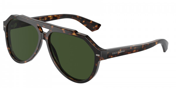 Dolce & Gabbana DG4452 Sunglasses, 502/71 HAVANA DARK GREEN (TORTOISE)