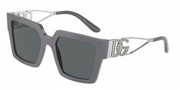 Dolce & Gabbana DG4446B Sunglasses, 309087 GREY DARK GREY (GREY)