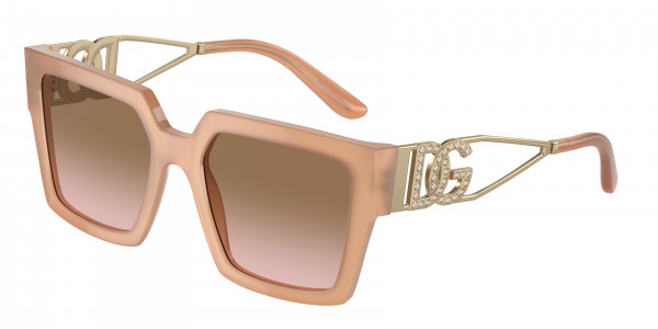 Dolce & Gabbana DG4446B Sunglasses, 343611 OPAL ROSE PINK GRADIENT GREY (PINK)