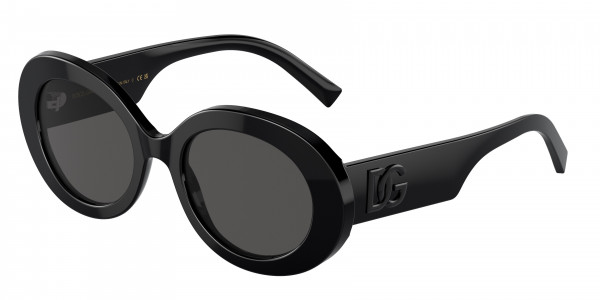 Dolce & Gabbana DG4448F Sunglasses, 501/87 BLACK DARK GREY (BLACK)