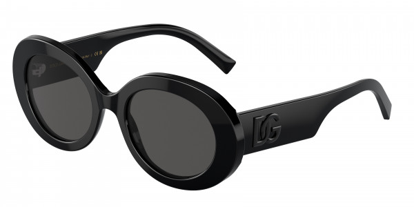 Dolce & Gabbana DG4448 Sunglasses, 501/87 BLACK DARK GREY (BLACK)