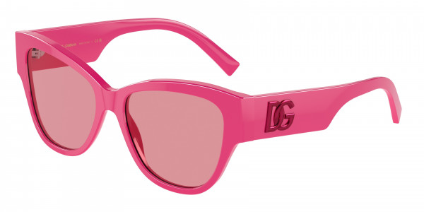 Dolce & Gabbana DG4449 Sunglasses, 326230 FUCHSIA PINK MIRROR INTERNAL S (PINK)