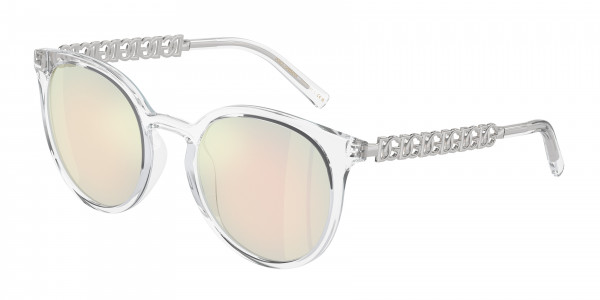 Dolce & Gabbana DG6189U Sunglasses, 31336Q CRYSTAL BROWN MIRROR RED/YELLO (WHITE)