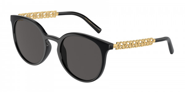 Dolce & Gabbana DG6189U Sunglasses, 501/87 BLACK DARK GREY (BLACK)