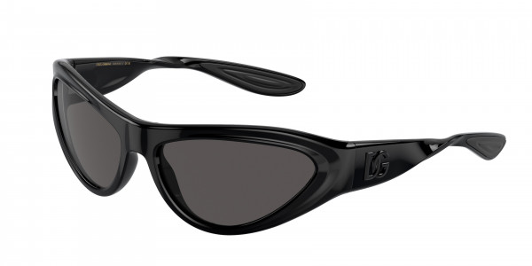 Dolce & Gabbana DG6190 Sunglasses, 501/87 BLACK DARK GREY (BLACK)