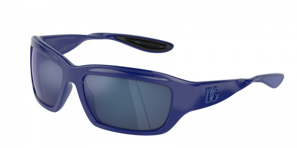 Dolce & Gabbana DG6191 Sunglasses, 309455 BLUE BLUE MIRROR BLUE (BLUE)