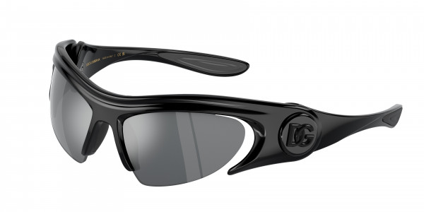 Dolce & Gabbana DG6192 Sunglasses, 501/6G BLACK GREY MIRROR BLACK (BLACK)