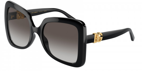 Dolce & Gabbana DG6193U Sunglasses, 501/8G BLACK GREY GRADIENT (BLACK)