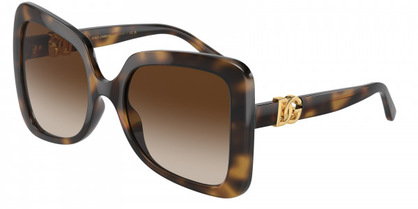 Dolce & Gabbana DG6193U Sunglasses, 502/13 HAVANA GRADIENT BROWN (TORTOISE)