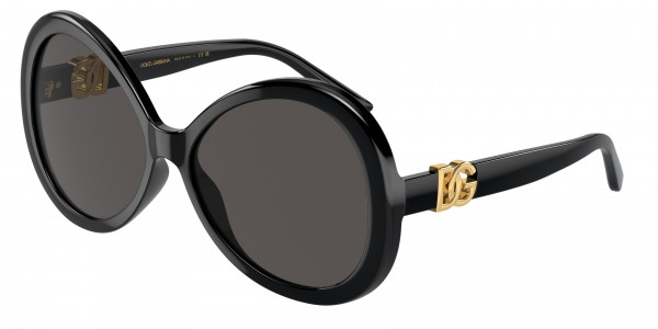 Dolce & Gabbana DG6194U Sunglasses, 501/87 BLACK DARK GREY (BLACK)