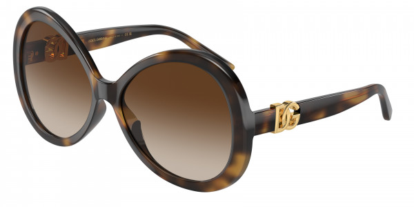 Dolce & Gabbana DG6194U Sunglasses, 502/13 HAVANA GRADIENT BROWN (TORTOISE)