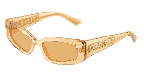 Dolce & Gabbana DG4445 Sunglasses, 3046/7 ORANGE TRANSPARENT LIGHT ORANG (ORANGE)