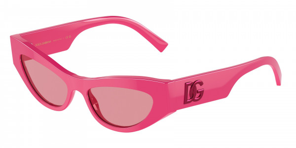 Dolce & Gabbana DG4450F Sunglasses, 326230 FUCHSIA PINK MIRROR INTERNAL S (PINK)