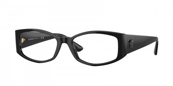 Versace VE3343F Eyeglasses, GB1 BLACK