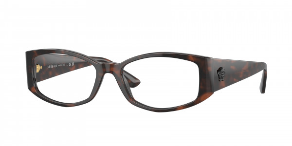 Versace VE3343 Eyeglasses, 5429 HAVANA (TORTOISE)