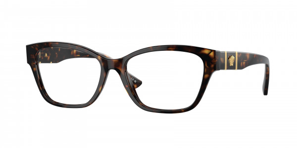 Versace VE3344 Eyeglasses, 108 HAVANA (TORTOISE)