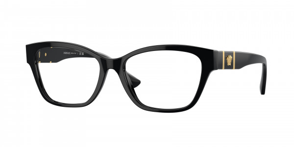 Versace VE3344 Eyeglasses, GB1 BLACK