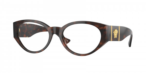 Versace VE3345 Eyeglasses, 5429 HAVANA (TORTOISE)