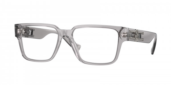 Versace VE3346F Eyeglasses, 593 GREY TRANSPARENT (GREY)