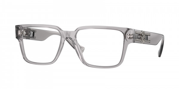 Versace VE3346 Eyeglasses, 593 GREY TRANSPARENT (GREY)