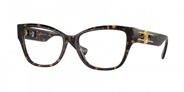 Versace VE3347 Eyeglasses, 108 HAVANA (TORTOISE)