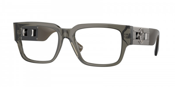 Versace VE3350F Eyeglasses, 5436 GREY TRANSPARENT (GREY)