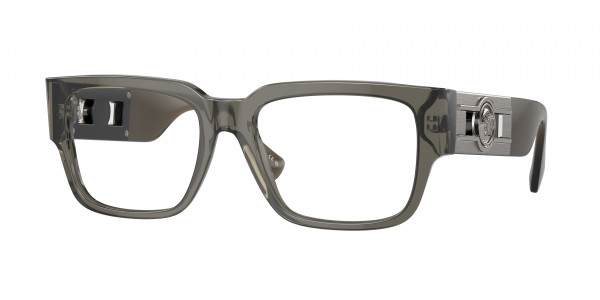 Versace VE3350 Eyeglasses, 5436 GREY TRANSPARENT (GREY)