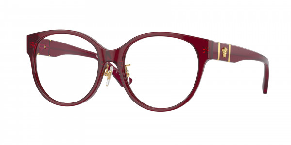 Versace VE3351D Eyeglasses, 5430 TRANSPARENT BORDEAUX (RED)