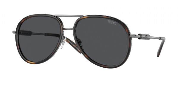 Versace VE2260 Sunglasses, 100187 HAVANA DARK GREY (TORTOISE)