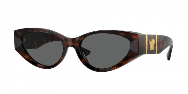 Versace VE4454 Sunglasses, 542987 HAVANA DARK GREY (TORTOISE)