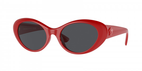 Versace VE4455U Sunglasses, 534487 RED DARK GREY (RED)