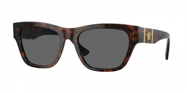 Versace VE4457F Sunglasses, 542987 HAVANA DARK GREY (TORTOISE)