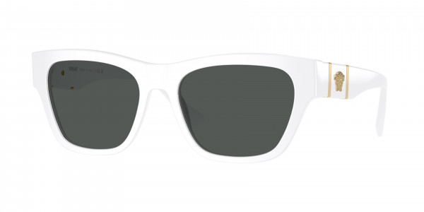 Versace VE4457 Sunglasses, 314/87 WHITE DARK GREY (WHITE)