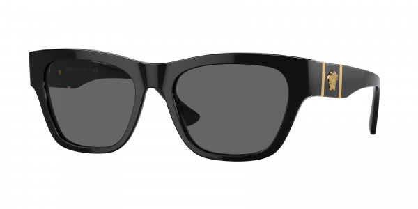 Versace VE4457 Sunglasses, GB1/87 BLACK DARK GREY (BLACK)