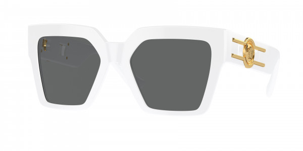 Versace VE4458F Sunglasses, 314/87 WHITE DARK GREY (WHITE)