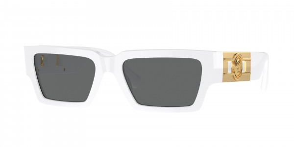 Versace VE4459F Sunglasses, 314/87 WHITE DARK GREY (WHITE)