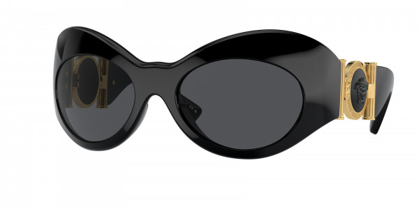 Versace VE4462 Sunglasses, GB1/87 BLACK DARK GREY (BLACK)