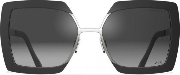 Blackfin Crescent Moon [BF1012] Sunglasses, C1562 - White/Black