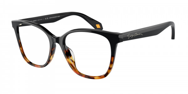 Giorgio Armani AR7246U Eyeglasses, 5875 BLACK/YELLOW HAVANA (BLACK)