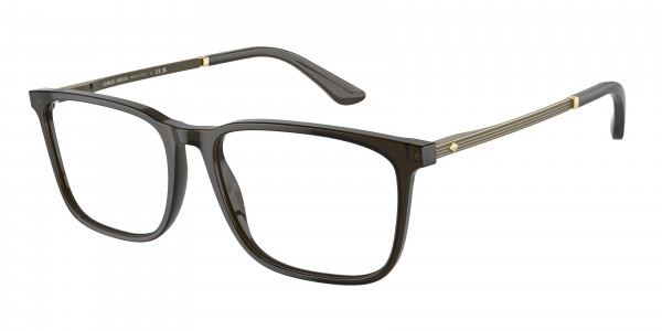 Giorgio Armani AR7249 Eyeglasses, 5030 TRANSPARENT OLIVE GREEN (GREEN)