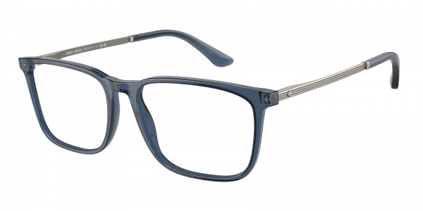 Giorgio Armani AR7249 Eyeglasses, 6035 TRANSPARENT BLUE (BLUE)